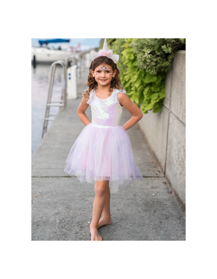 Dreamy Unicorn Dress – Robe licorne enfant + bandeau | Great Pretenders