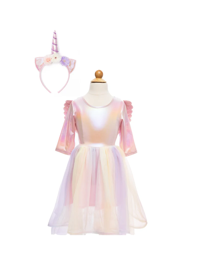 Robe et bandeau licorne d’Alicorne Great Pretenders – Déguisement licorne enfant 3-8 ans