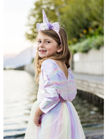 Robe et bandeau licorne d’Alicorne Great Pretenders – Déguisement licorne enfant 3-8 ans