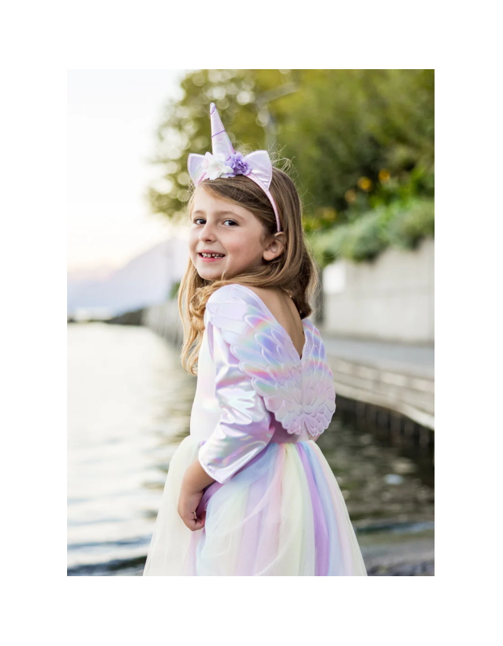 Robe et bandeau licorne d’Alicorne Great Pretenders – Déguisement licorne enfant 3-8 ans