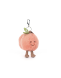 Porte-clé Peluche Amuseables Peach Jellycat — Accessoire Doux & Original