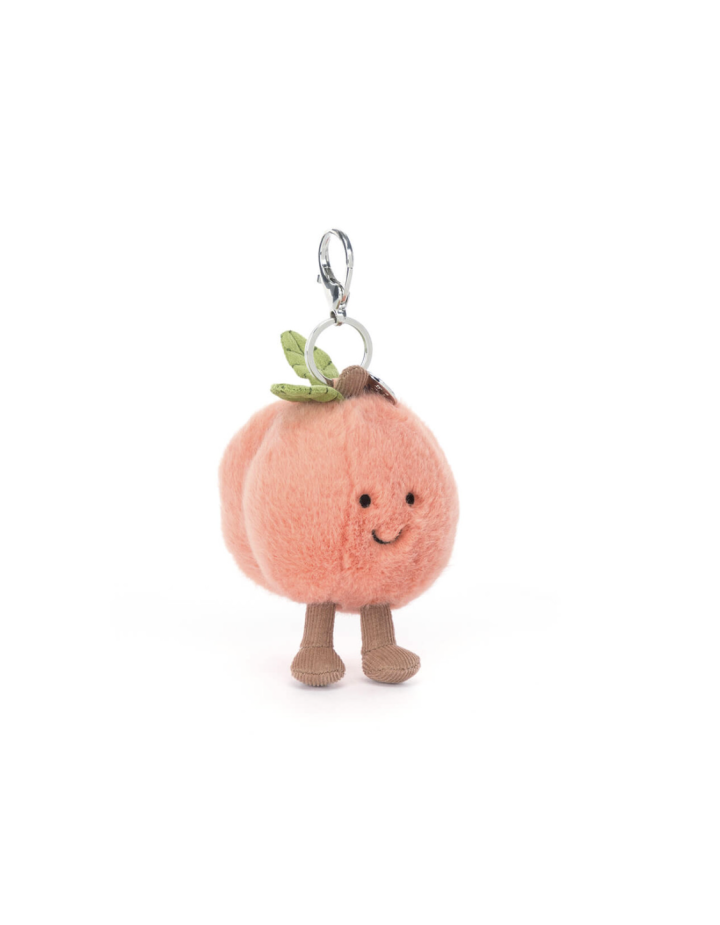 Porte-clé Peluche Amuseables Peach Jellycat — Accessoire Doux & Original