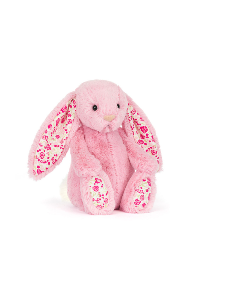 Peluche Blushkin Blossom Luxe Bunny Jellycat – Douce et Élégante