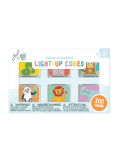 Cubes Lumineux Zoo 6‑Pack – Glo Pals – Jouets Sensoriels d’Eau