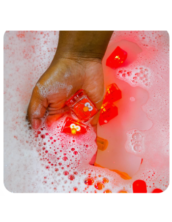 Cubes lumineux Sesame Street Glo Pals – Jouet sensoriel bain enfant