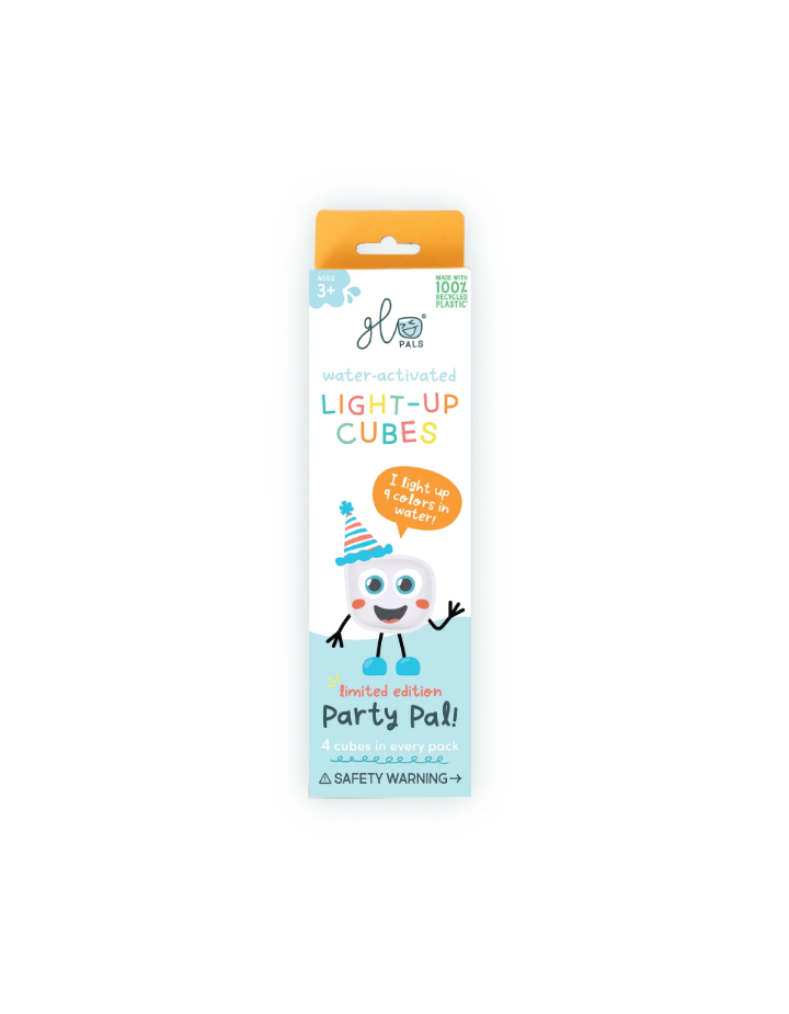 Glo Pals Party Pal Light-Up Cubes Limited Edition – Cubes lumineux sensoriels pour le bain