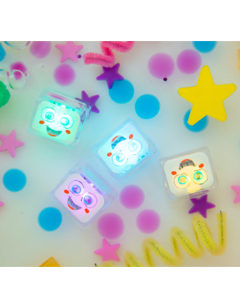 Glo Pals Party Pal Light-Up Cubes Limited Edition – Cubes lumineux sensoriels pour le bain