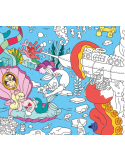 Poster géant Océan à colorier OMY XXL — Activité créative enfant