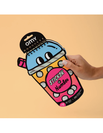 Carnet d’activités Sticker by Number – Bubble Tea – OMY | Activité créative dès 6 ans