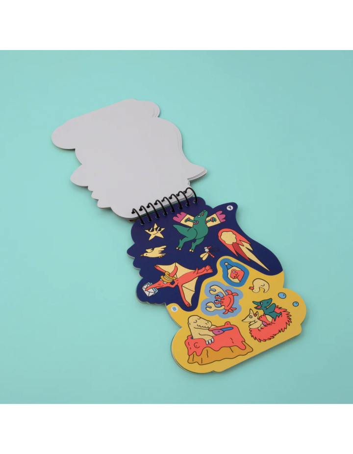 Sticker Activity Book – Dino – OMY | Carnet d’activités stickers créatif dès 4 ans