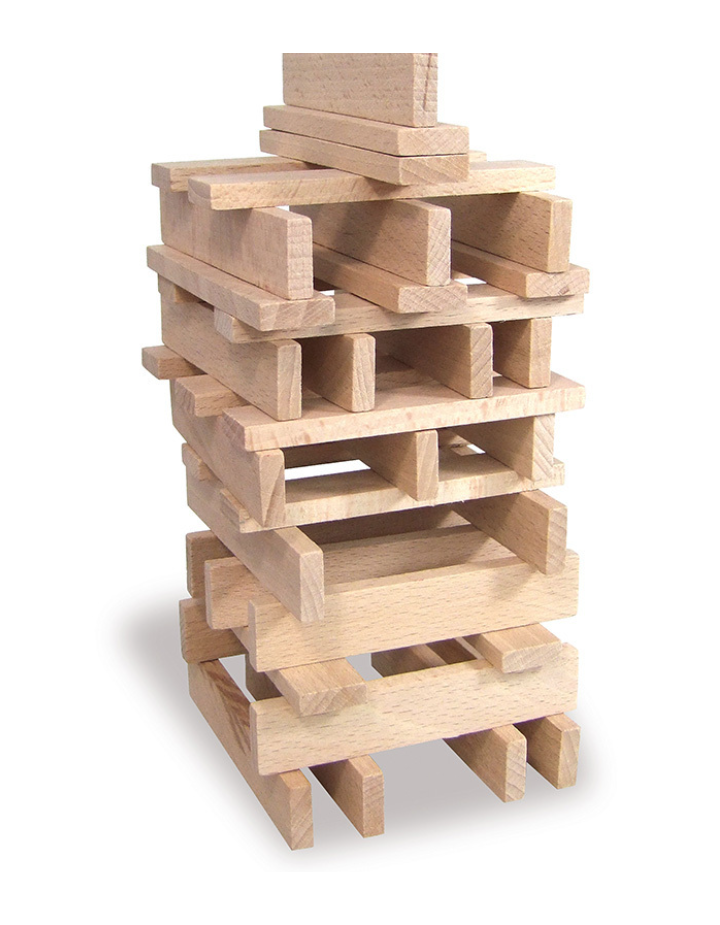 Batibloc Classic Vilac 100 planchettes — Jeu de construction bois enfant