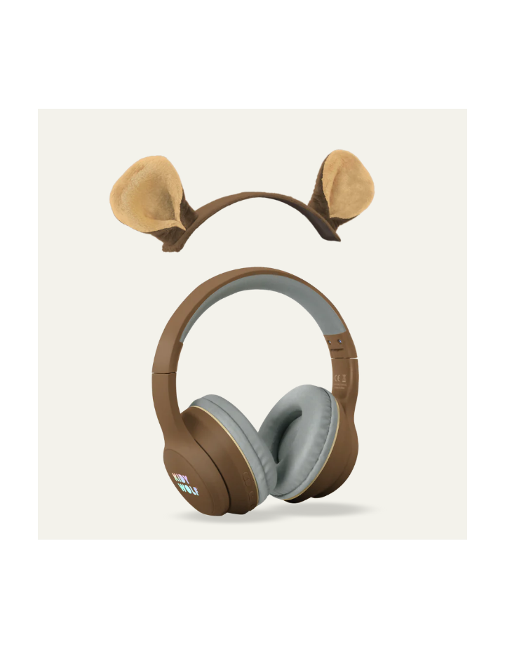 Casque audio enfant Kidyears Bear Kidywolf — Casque sécurisé ours