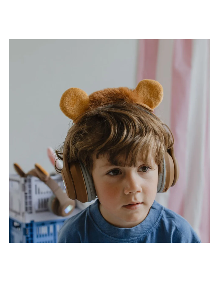 CASQUE SANS FIL LION MARRON