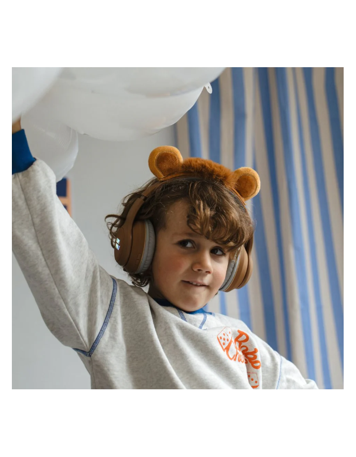 CASQUE SANS FIL LION MARRON