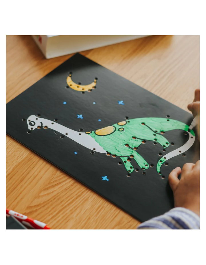 Kidyneon Dino Kidywolf – Kit créatif tableau lumineux enfant dinosaures