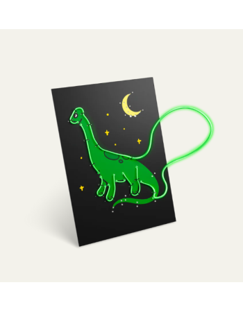 Kidyneon Dino Kidywolf – Kit créatif tableau lumineux enfant dinosaures