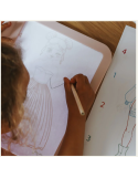 KidyDraw Pro Pi Kidywolf – Tableau créatif lumineux enfant