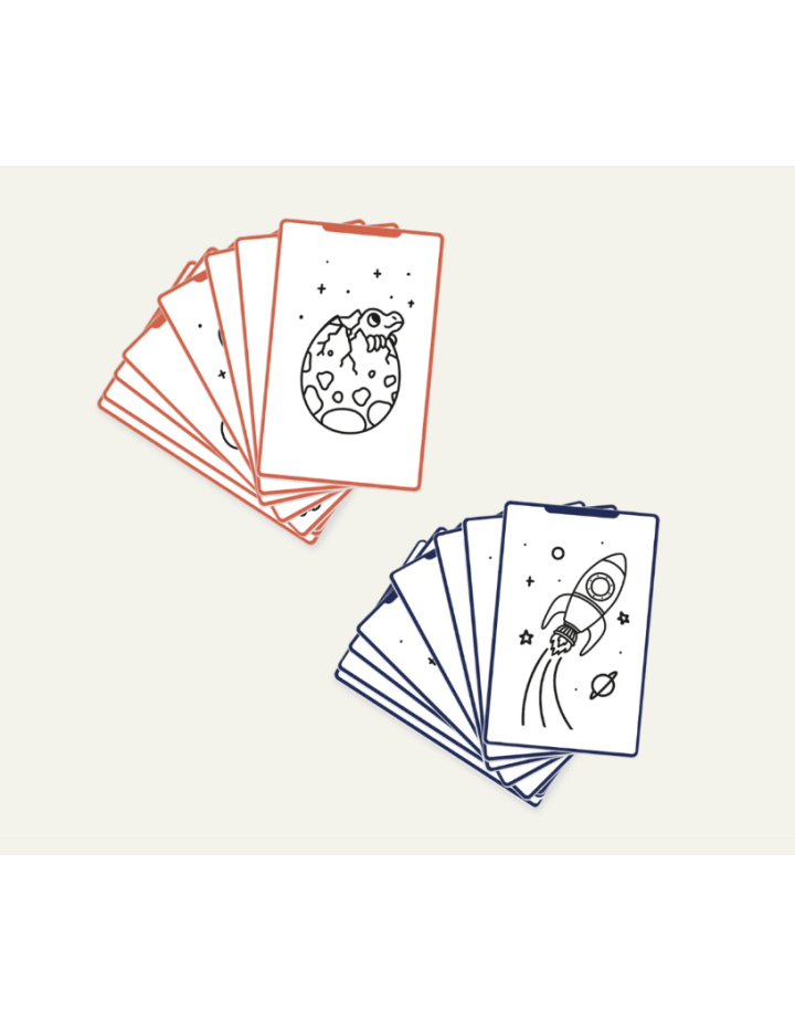 Recharge KidyDraw Mini GALAXY DINOSAURES – Accessoire tableau créatif Kidywolf