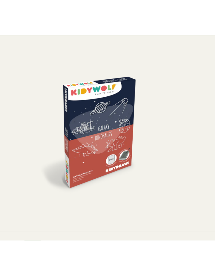 Recharge KidyDraw Mini GALAXY DINOSAURES – Accessoire tableau créatif Kidywolf