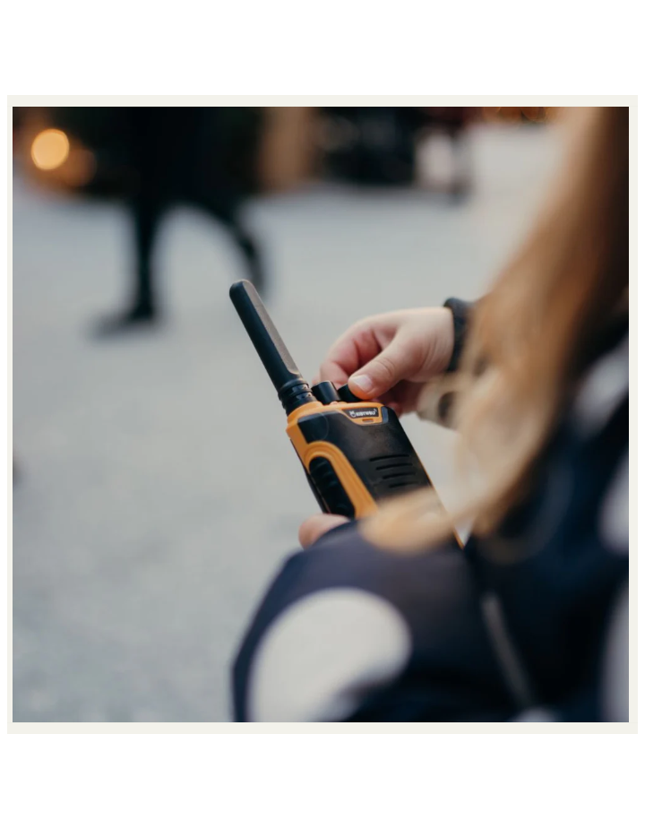 KidyTalk Orange/Vert Kidywolf – Talkie‑walkie enfant sûr et ludique