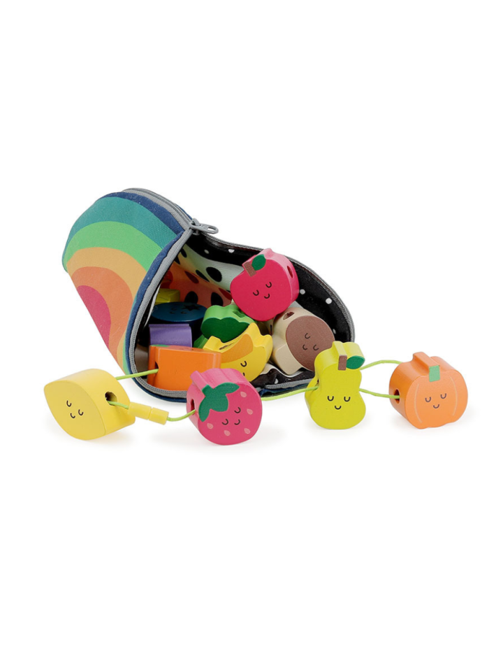 Perles en bois Tutti Frutti Vilac – Jeu d’éveil Montessori bébé