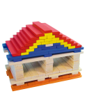 Batibloc Color 100 planchettes Vilac jeu construction bois enfant