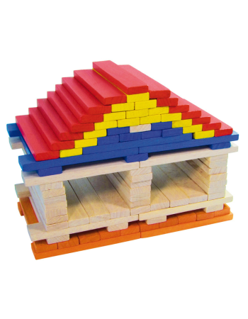 Batibloc Color 100 planchettes Vilac jeu construction bois enfant