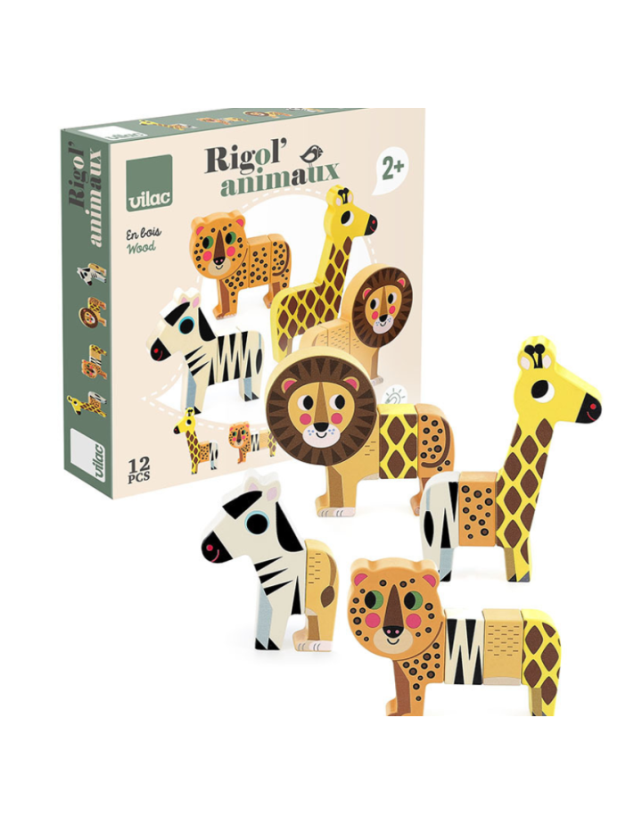 Rigol’animo Savane Vilac jeu d’éveil bois Ingela P.Arrhenius bébé