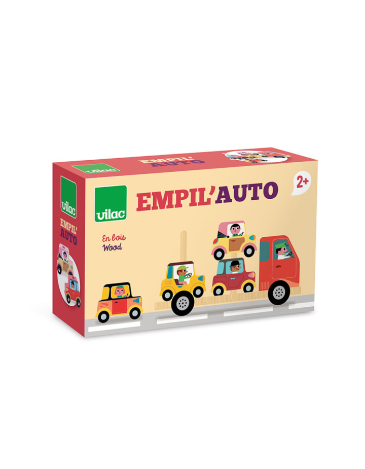 Empil’auto City Vilac jeu d’éveil bois Ingela P.Arrhenius bébé
