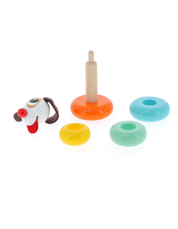Jouet empilable bois Toutou Vilac – jeu d’éveil Montessori 1 an+