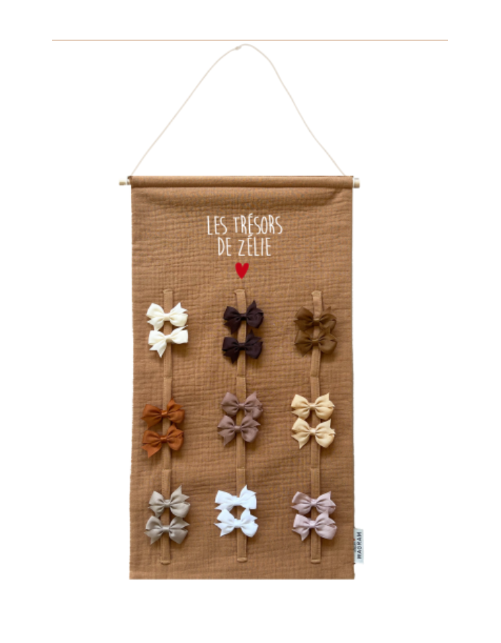 Porte-barrettes Atelier Wagram | Rangement barrettes enfant