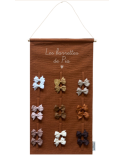 Porte-barrettes Atelier Wagram | Rangement barrettes enfant mural
