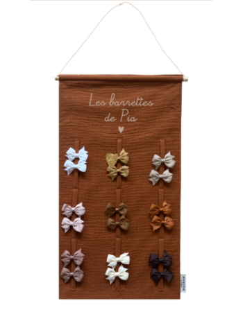 Porte-barrettes Atelier Wagram | Rangement barrettes enfant mural