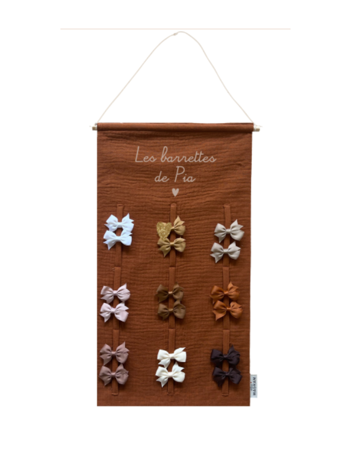 Porte-barrettes Atelier Wagram | Rangement barrettes enfant mural