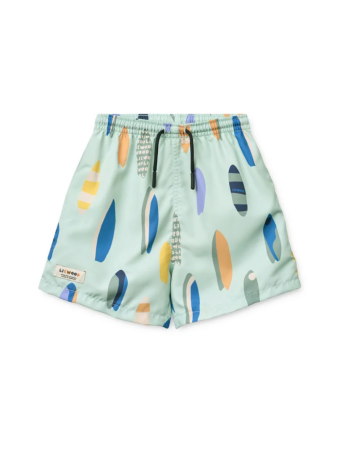 Short bain enfant Liewood Duke Light Peppermint UPF40+