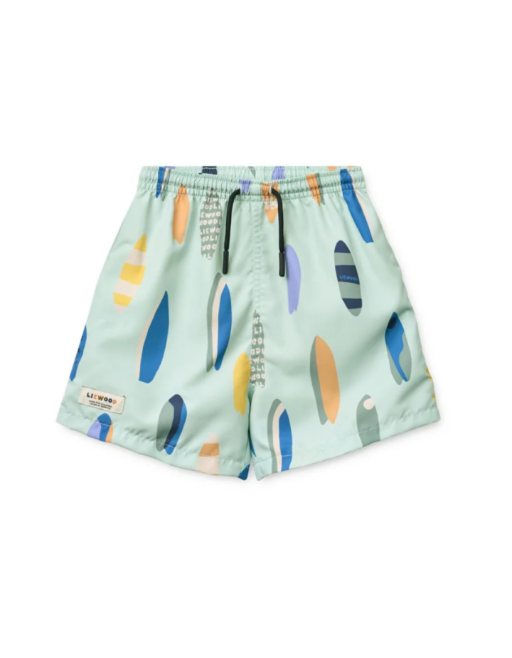 Short bain enfant Liewood Duke Light Peppermint UPF40+