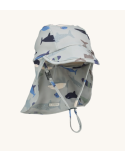 Chapeau bain enfant Liewood Cecilia Shark Dove Blue UPF40+