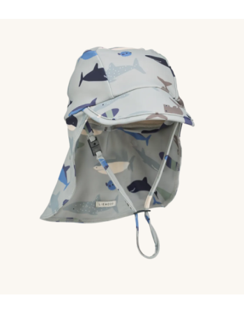 Chapeau bain enfant Liewood Cecilia Shark Dove Blue UPF40+