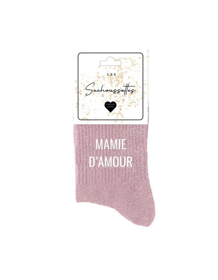 Chaussettes Mamie d’amour Les Sâchoussettes idée cadeau mamie