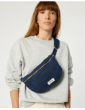 Sac banane Custine denim brut upcyclé Rive Droite Paris