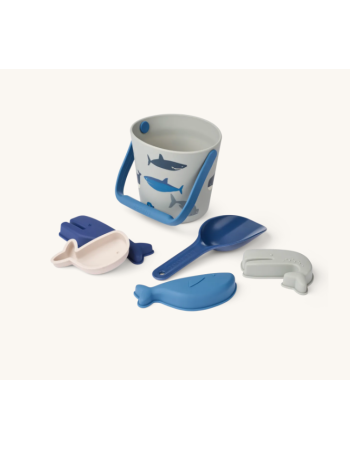 Set de plage enfant Gilma Shark Dove Blue | Liewood