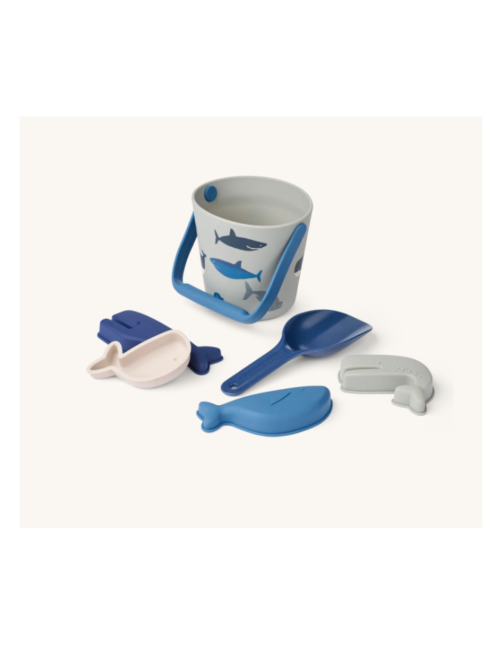 Set de plage enfant Gilma Shark Dove Blue | Liewood