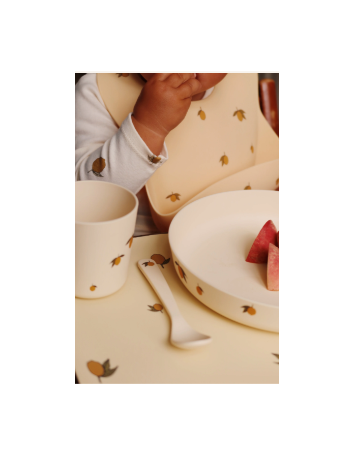 Set repas enfant PLA Lemon | Konges Sløjd