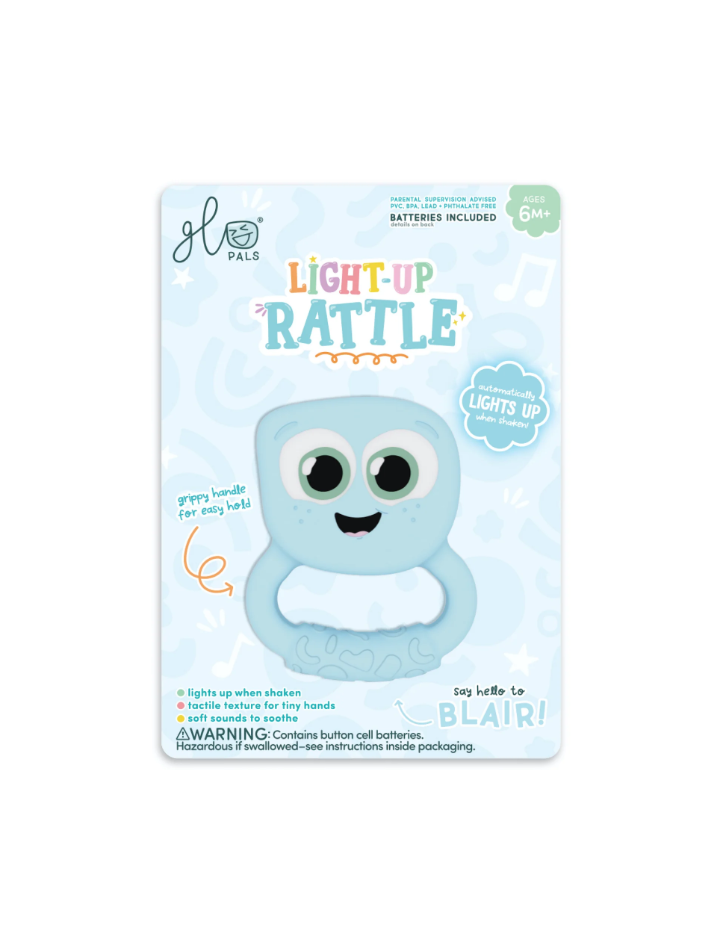 Hochet lumineux bébé Glo Pals Light-Up Rattle – Sensory toy interactif