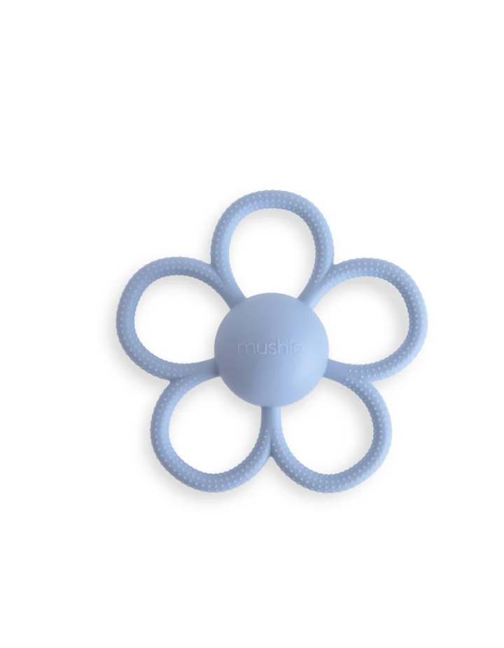Hochet et anneau de dentition Daisy Mushie – silicone sûr bébé