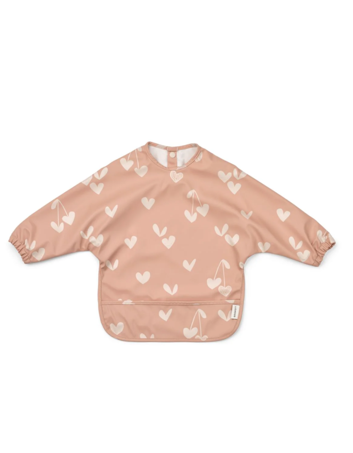 Bavoir à manches Merle Sweethearts Pale Tuscany Liewood