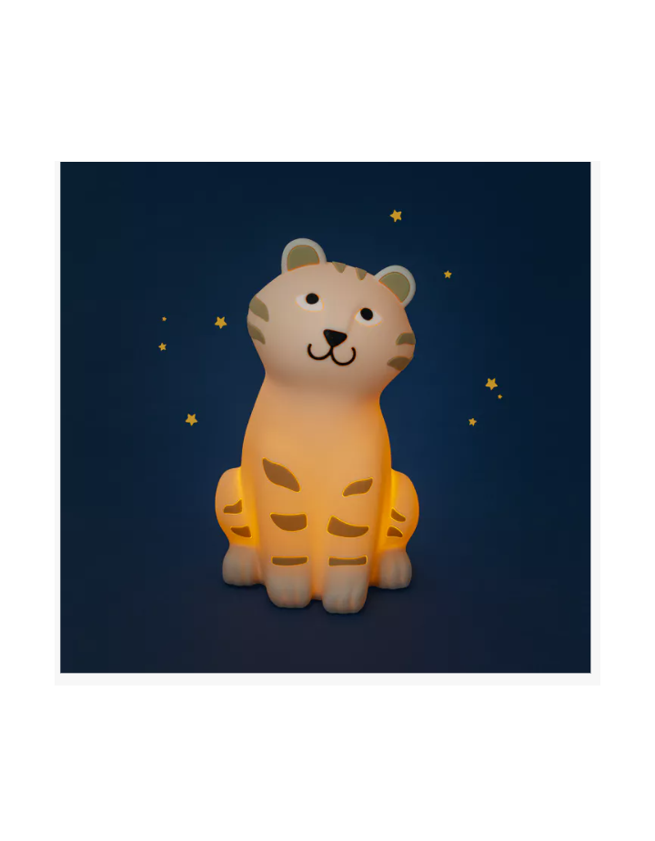 Veilleuse tigre enfant La Forêt Mawa – Moulin Roty | lampe LED chambre enfant
