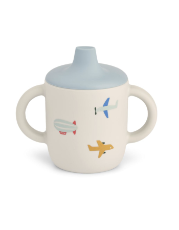 Tasse à bec Neil silicone Aviator Ecru – Liewood
