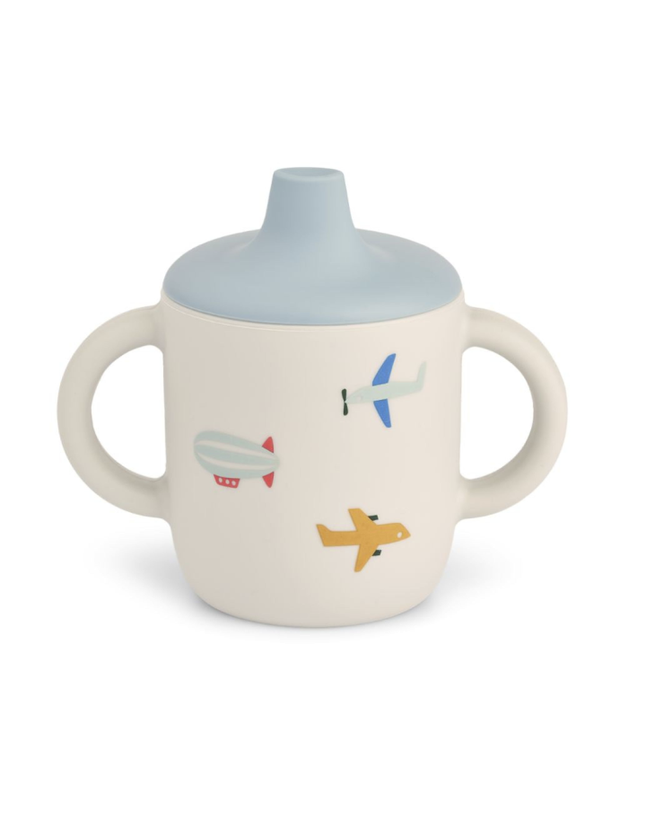 Tasse à bec Neil silicone Aviator Ecru – Liewood