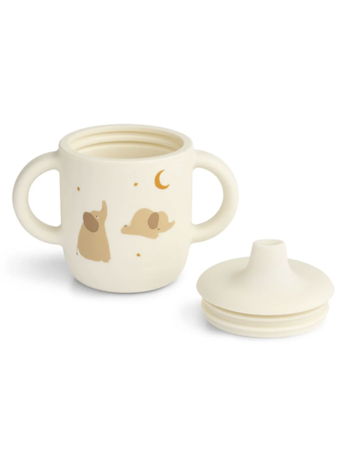 Tasse à bec Neil silicone Elephant Crème de la crème – Liewood